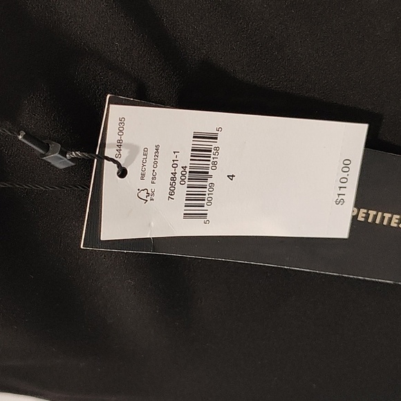 New BR Elegant Black Slip Dress Size 4 - Picture 14 of 16